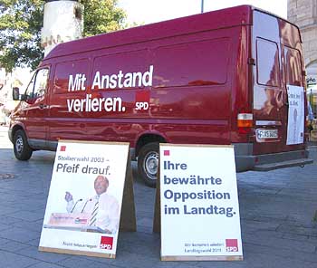 Wir geben auf. SPD.